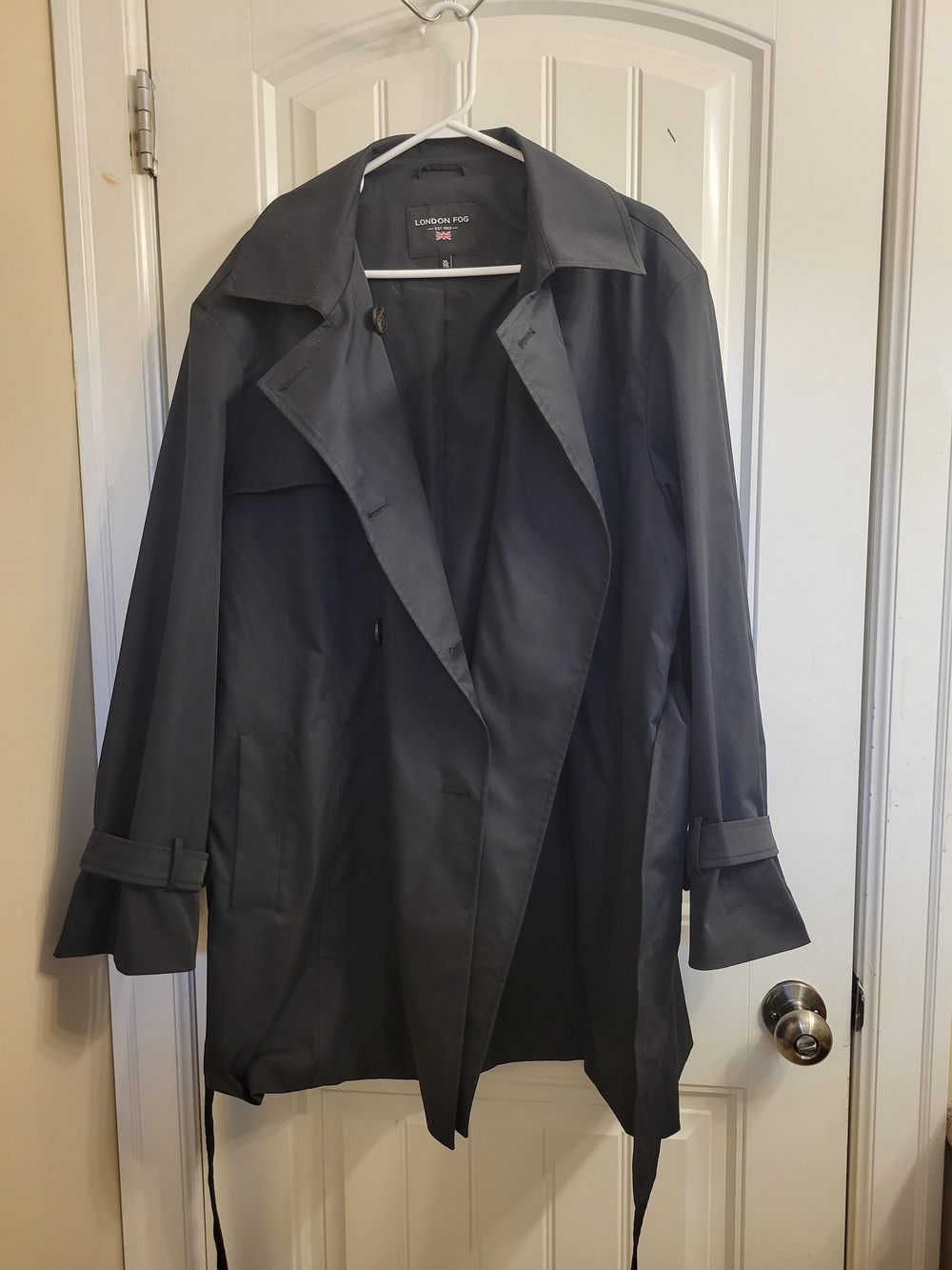 London Fog Double-Breasted Trench Coat - Picture 2 of 8